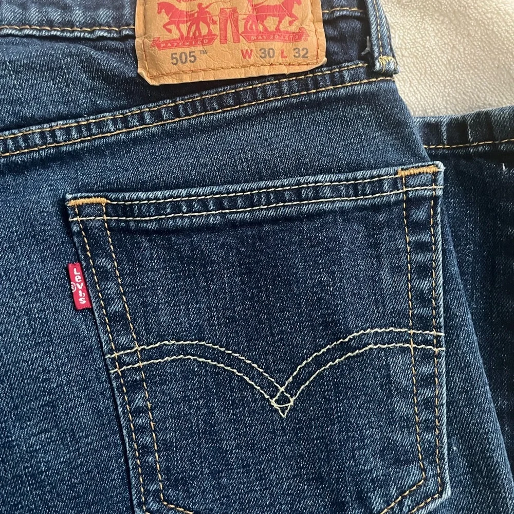 Levi's Dark Blue Women’s Straight Jeans - Picture 3 of 6